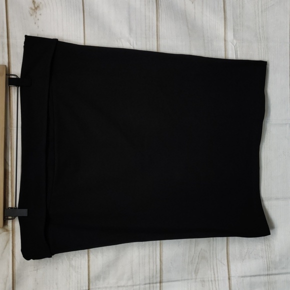 Torrid Black Fold Over Waist Pencil Skirt, Size 2 - Picture 1 of 9
